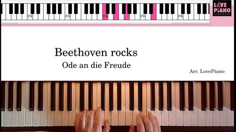 Beethoven rocks Ode an Freude Klavier Tutorial für Anfänger