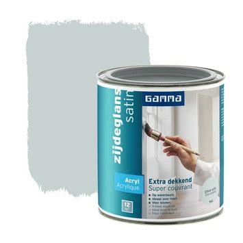 GAMMA Extra Dekkend Acryllak Zijdeglans Zilvergrijs 750 Ml GAMMA Be