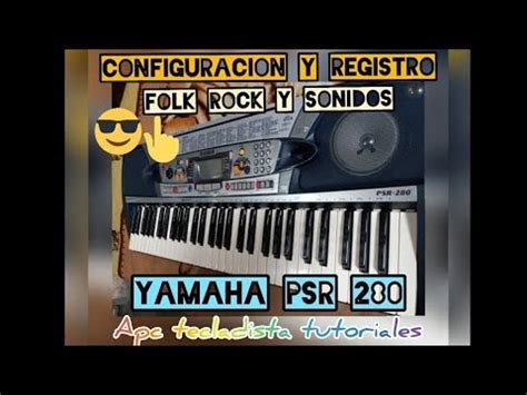 Tutorial Programaci N De Registro Y Sonidos Folk Rock Organo Teclado