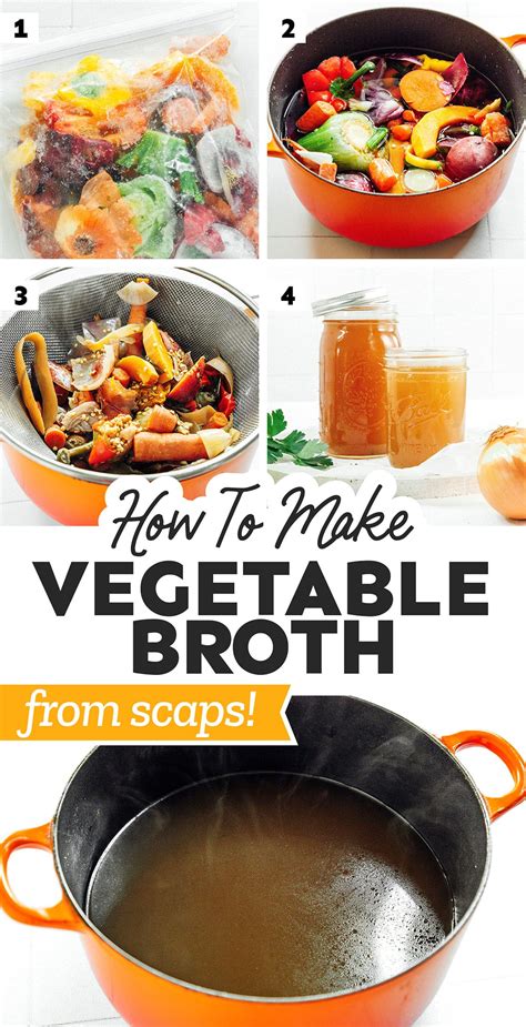 Easy Homemade Vegetable Broth From Scraps Or Fresh Veggies Live Eat