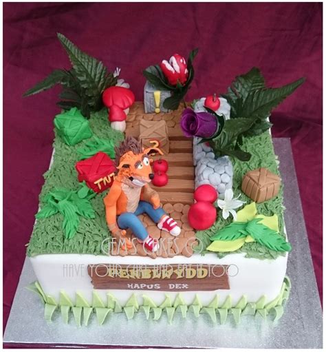 Crash Bandicoot Cake Gems Cakes B011 Birthday Board 5th Birthday Birthday Ideas Bday