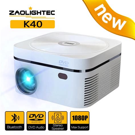 ZAOLIGHTEC proyector portátil K40 dispositivo con pantalla de 1080P y