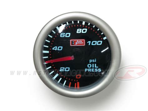 Auto Gauge Oil Pressure Smoke Rstyle Racing