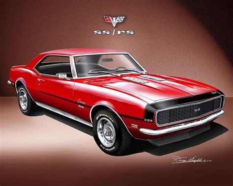 1968 Chevrolet Camaro Ssrsz28 Art Prints By Danny Whitfield Comes In