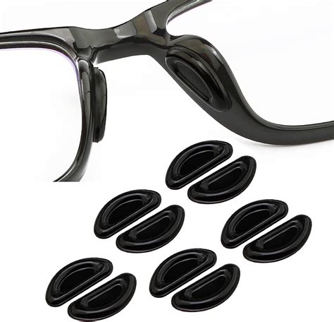 10 Pairs Eyeglass Nose Padsanti Slip Heighten Air Chamber Nose Padssoft Silicone