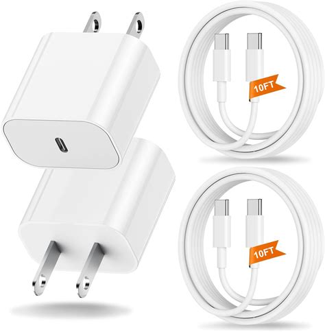 For Iphone 15 Charger And 6ft Type C To C Cable Cord Long 20w Usb C Fast Charging