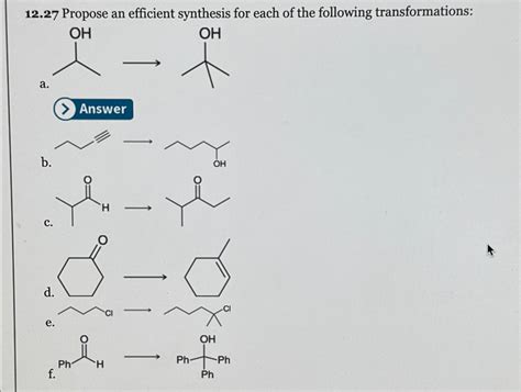 Solved 12 27 Propose An Efficient Synthesis For Each Of The Chegg