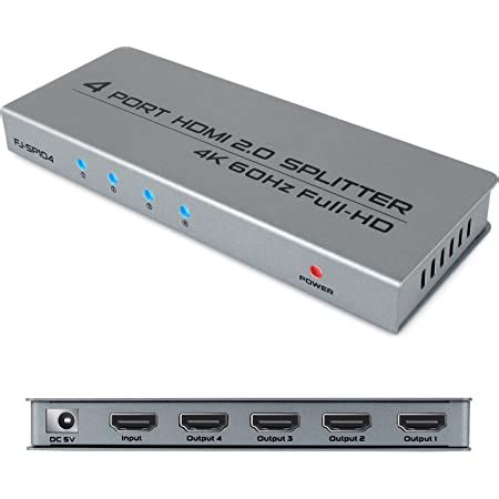 Splitter Hdmi Puertos Divisor Hdmi Entrada Salidas Admite K