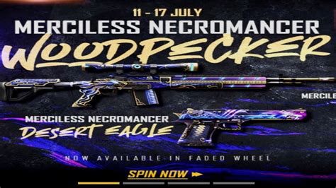 Today Night Update New Woodpecker Gun Skin New Faded Wheel Youtube