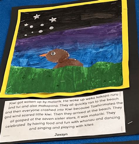 Little Kiwis Matariki Jaxsyn Glen Taylor School