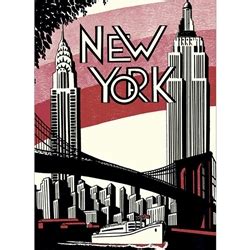 Cavallini Decorative Paper New York Art Deco X Sheet