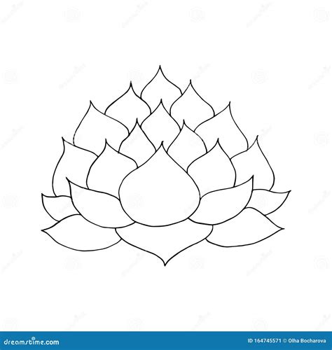 Free Lotus Flower Outline Svg Svg Png Eps Dxf File