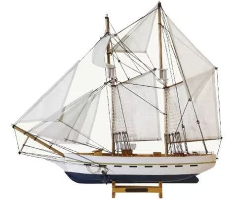 Miniatura Barco Navio Caravela Madeira Enfeite Decor Cm