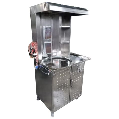 Silver Gas Stainless Steel Shawarma Machine For Commercial Number Of