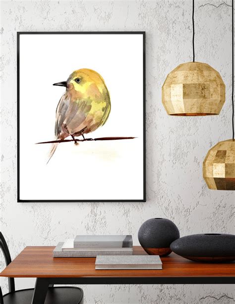 Little Bird Watercolor Painting Downloadable Print Digital Wall Art - Etsy