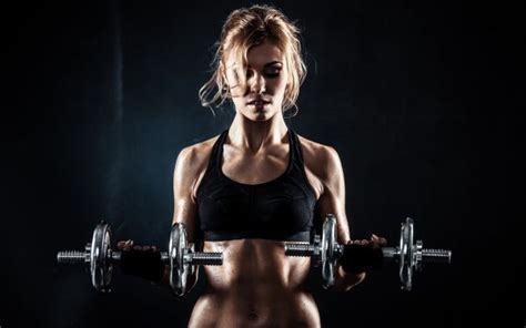 Wallpaper Dumbbells Gyms Fitness Model Weightlifting Women 1920x1017 Wallpapermaniac