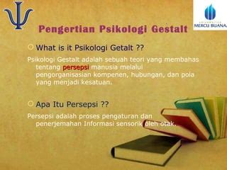 Power Point Psikologi Gestalt PPT