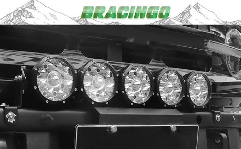 Amazon Bracingo Front Bumper Round LED Spot Light Bar Offroad With