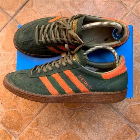 Adidas Spezial Green Orange On Carousell