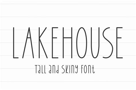 Lakehouse Font By Jimtypestudio · Creative Fabrica