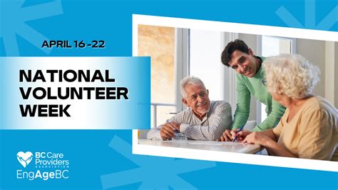 Bccpa And Engage Bc Want To Celebrate Your Volunteers This National