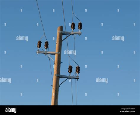 common electrical utility pole stock photo alamy