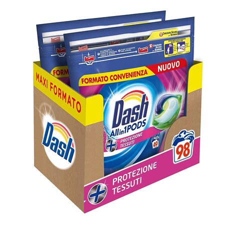 Set X Detergent Rufe Automat Dash All In One Pods Protezione Tessuti