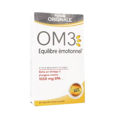 Isodisnatura Om3 équilibre émotionnel 60 capsules Prix