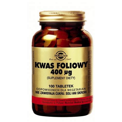 Kwas foliowy 400 µg Sklep Mojazielarnia pl