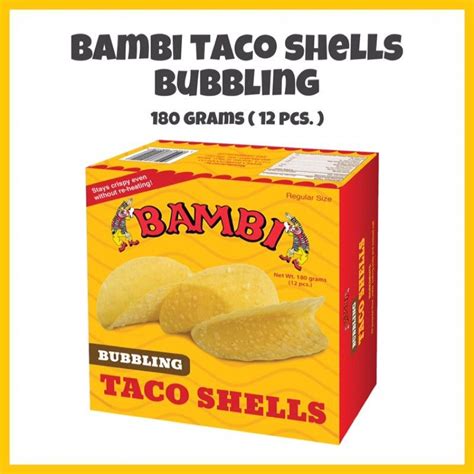 Bambi Taco Shells Bubbling Lazada Ph