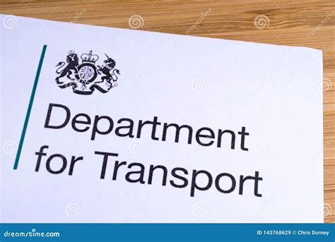 UK Department for Transport Editorial Stock Image - Image of ...