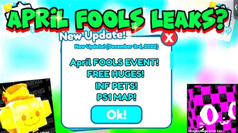 🥳new April Fools Event Is Here With Free Huge Pets Leaks In Pet