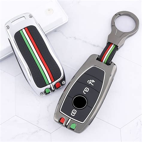 Zinc Alloy Silicone Car Key Fob Case Cover For Mercedes Benz Amg Cls