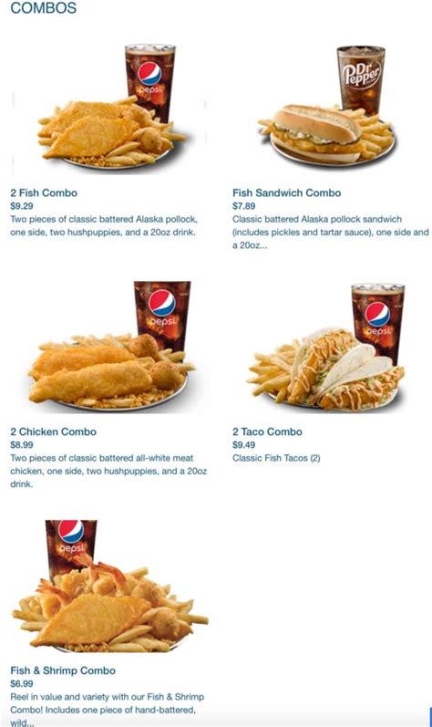 Long John Silver S Kfc Menu With Prices Updated July