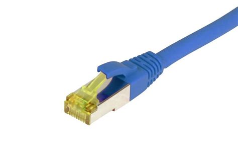 Patchkabel RJ45 CAT6A 500Mhz 1 5m Blau S STP S FTP TPE LSZH