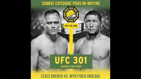 Ufc Elves Brener Vs Myktybek Orolbai Youtube