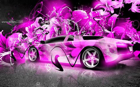 Muscle Car Pink Flames Wallpapers Wallpaper Cave