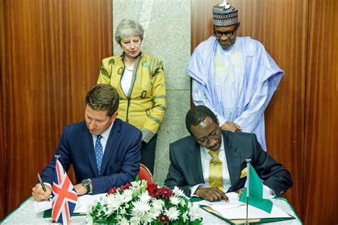 President Muhammadu Buhari, Theresa May Witness Bilateral Agreement ...