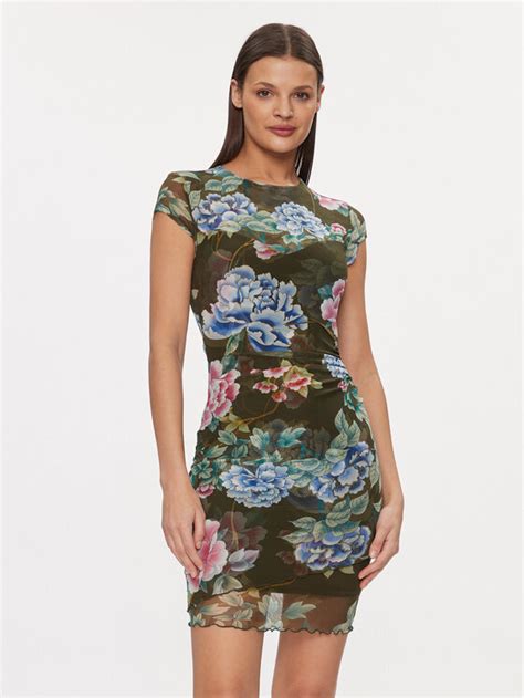 Guess Rochie De Zi W Gk Kbah Verde Bodycon Fit Modivo Ro