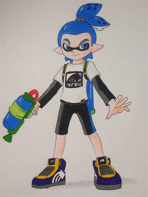 How To Draw The Inkling Boy Youtube Tutorial Splatoon Amino