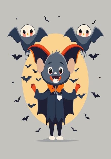 Conceptions Vectorielles D De Chauve Souris Vampire D Halloween