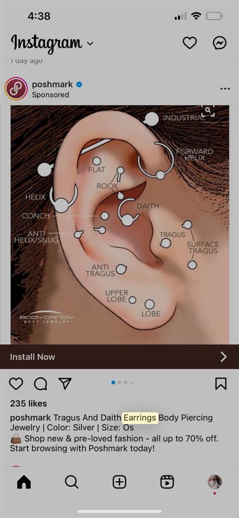 Pin By Evelyn Arnold On Piercings In 2023 Types Of Ear Piercings Ear