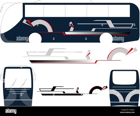 BUS Graphics, Vehicle Graphic Strips Stock Vector Image & Art - Alamy