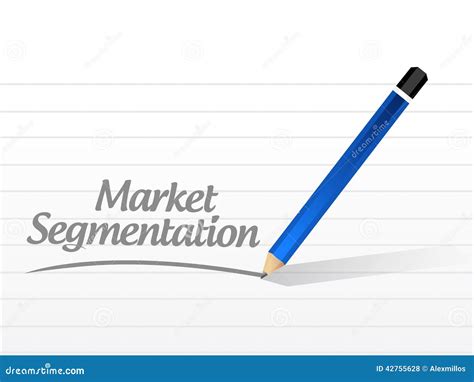 Ilustra O Da Mensagem Da Segmenta O Do Mercado Ilustra O Stock