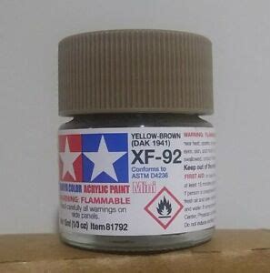 Tamiya Acrylic Paint Xf Yellow Brown Dak Ebay