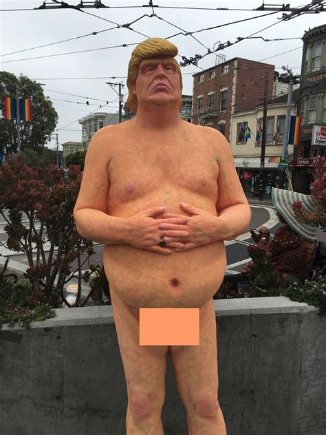 Photos San Francisco Buzzing Over Nude Donald Trump Statue Abc News