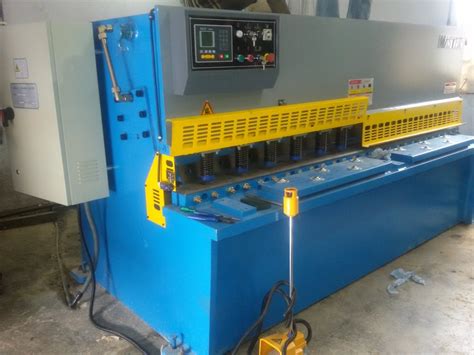 Master Mild Steel Hydraulic Nc Swing Beam Shearing Machine Max Force