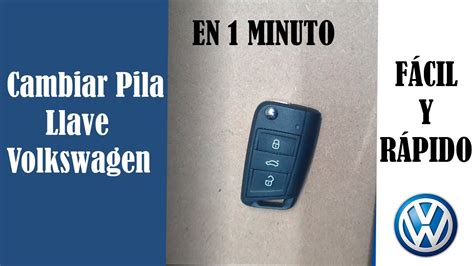 C Mo Cambiar Pila Mando Volkswagen De Manera F Cil Y R Pida En