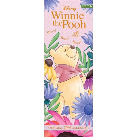 Disney Winnie The Pooh 2024 Slimline Kalender Original Danilo