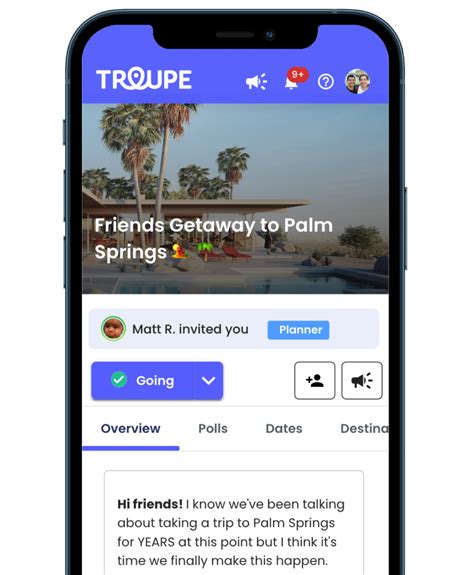 Troupe The Group Travel Planning App